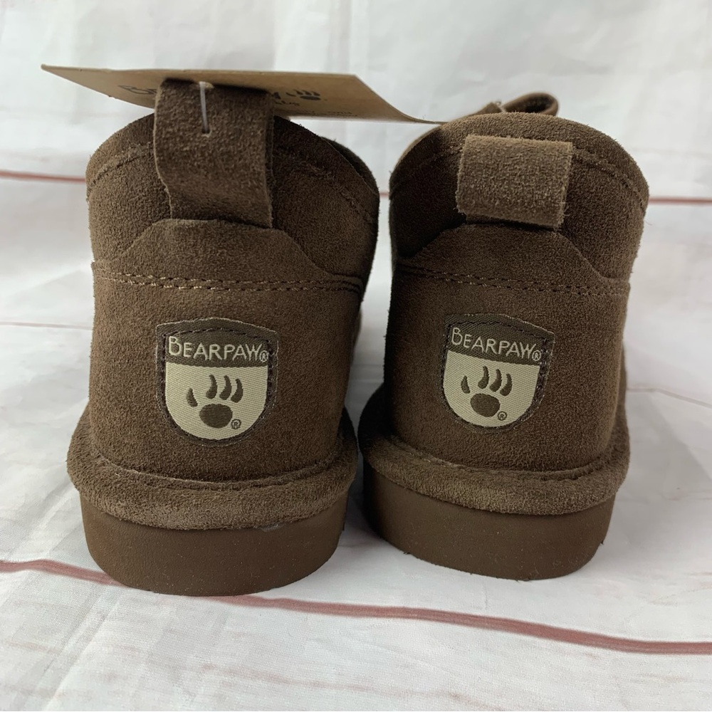 BEARPAW Phoenix Youth US1 Winter Boots wool kids boys shoes Shearling mocassins - Picture 13 of 16